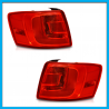 Juego de 2 Calaveras Exteriores para Jetta A6 Bicentenario Auto Magic Rojas sin Focos