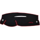 Cubre Tablero de Alfombra Color Negro con Bordado Rojo para Jetta A4