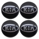 Juego de 4 Tapones Centrales de Rin con Emblema Kia