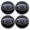 Juego de 4 Tapones Centrales de Rin con Emblema Kia