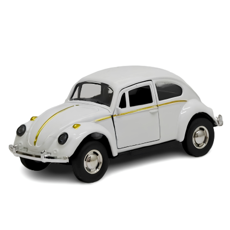 Vehículo de Fricción Modelo Sedan Color Blanco de 10cm