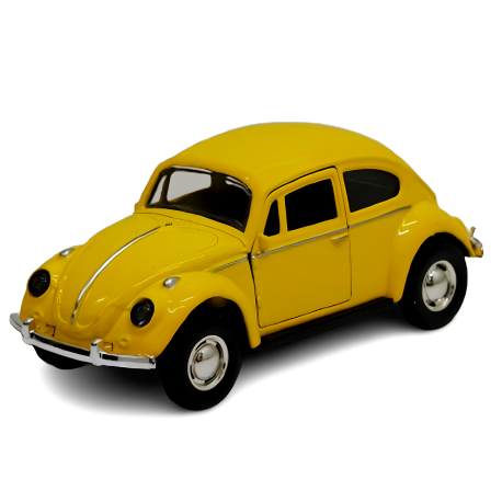Vehículo de Fricción Modelo Sedan Color Amarillo de 10cm