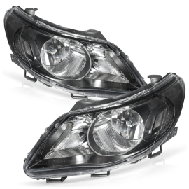 Juego de Faros Principales Negros de 2 Focos Auto Magic para Gol G5