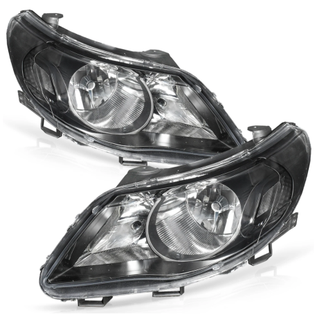 Juego de Faros Principales Negros de 2 Focos Auto Magic para Gol G5