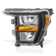 Faro Principal Izquierdo Negro con Focos Auto Magic para F150 Lobo