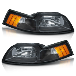 Juego de Faros Principales Negros Auto Magic para Mustang