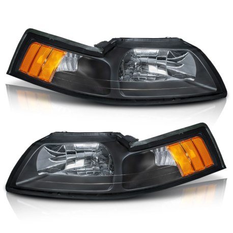 Juego de Faros Principales Negros Auto Magic para Mustang