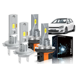 Kit de Focos H7 y H15 con 2 Caras LED de 20000 Lúmenes