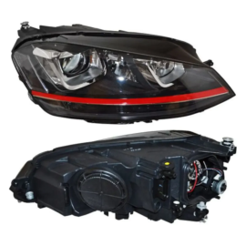 Faro Principal Lado Derecho con Lupa y Led Tipo R-Line para Golf A7