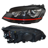 Faro Principal Lado Izquierdo con Lupa y Led Tipo R-Line para Golf A7