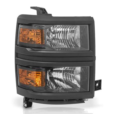 Faro Principal Derecho con Bisel Negro Auto Magic para Silverado Cheyenne