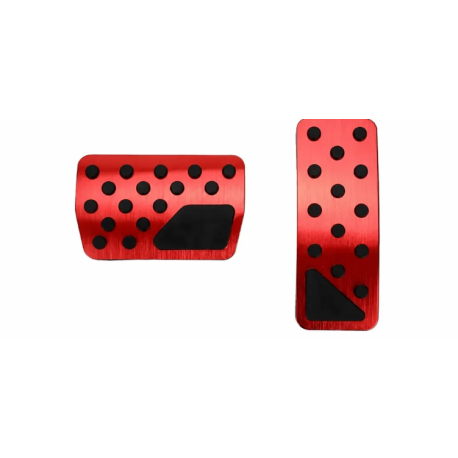 Kit de 2 Pedales Antideslizantes Rojos para Jeep y Dodge