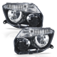 Juego de Faros Principales Negros Auto Magic para Duster
