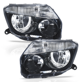 Juego de Faros Principales Negros Auto Magic para Duster