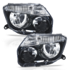 Juego de Faros Principales Negros Auto Magic para Duster
