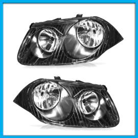 Juego de 2 Faros Principales para Jetta A4 Clásico Auto Magic Negros