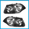 Juego de 2 Faros Principales para Jetta A4 Clásico Auto Magic Negros