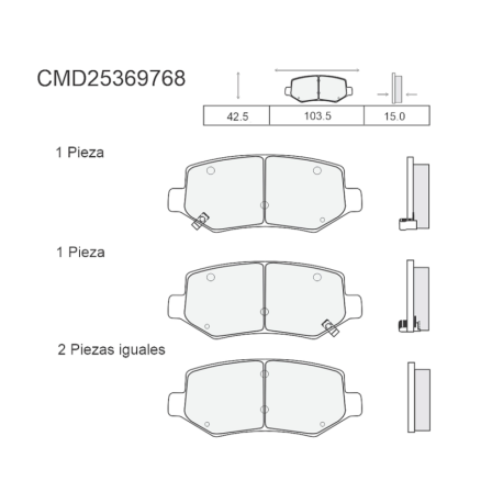 Juego De Balatas Traseras de Cerámica Fag para Aveo Ls, Ltz, Groove