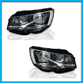 Juego de 2 Faros Principales para Transporter Auto Magic con Filo Cromado