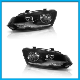 Juego de 2 Faros Principales para Polo, Vento Auto Magic Manuales de Doble As