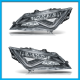 Juego de 2 Faros Principales para Leon MK3 Auto Magic con Luz LED sin Balastra