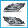 Juego de 2 Faros Principales para Leon MK3 Auto Magic con Luz LED sin Balastra