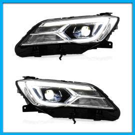 Juego de 2 Faros Principales para MG5 Auto Magic con Luz LED y Luz de Día
