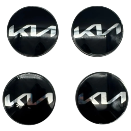 Juego de 4 Tapones Centrales de Rin con Emblema Kia para K3, K4