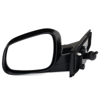 Espejo Lateral Izquierdo Corrugado con Palanca de Ajuste Manual para Spark Classic, Beat Sedán y Hatchback