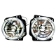 Par de Faros Principales Lisos con Ojo de Ángel Auto Magic para Golf A2