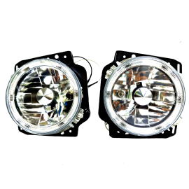 Par de Faros Principales Lisos con Ojo de Ángel Auto Magic para Golf A2