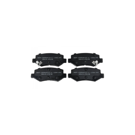 Juego De Balatas Traseras de Cerámica Oep para Aveo Ls, Ltz, Groove