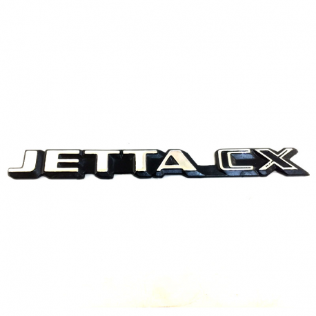 Letrero Cromado Adherible de Cajuela JETTA CX para Jetta A2