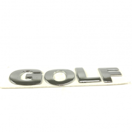 Letrero Cromado Adherible de Quinta Puerta Golf para Golf A4