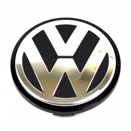 Tapón Central de Rin de Aluminio con Emblema VW ORIGINAL para Bora, Golf A5, Passat B6, Tiguan