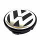 Tapón Central de Rin de Aluminio con Emblema VW ORIGINAL para Bora, Golf A5, Passat B6, Tiguan