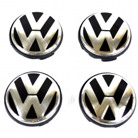 Juego de Tapones con Emblema VW de Centro de Rin para Bora, Jetta A6, Golf A5, A6, Tiguan, Passat B6, B7