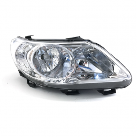 Faro Izquierdo de Doble As con Fondo Cromado DEPO para Gol, Saveiro G5