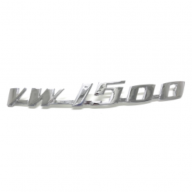 Letrero Metálico VW 1500 Cromado para VW Sedan 