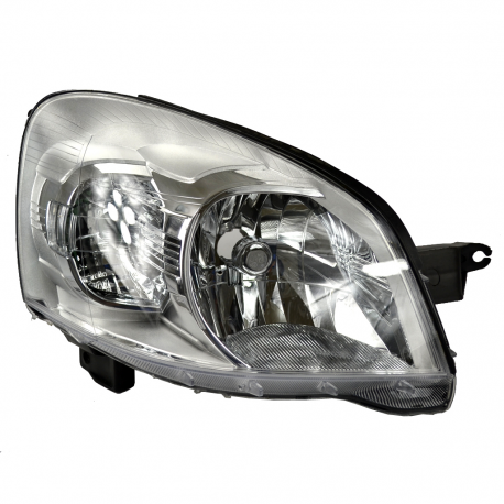 Phare Avant Gauche DEPO 2752283 Pour Peugeot 207 - Chromé, Lampe H7/H1, Qualité Certifiée