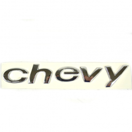 Letrero Cromado Adherible de Puerta Trasera CHEVY para Chevy C2
