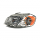 Faro Izquierdo con Fondo Cromado Forcetec para Aveo, Pontiac G3