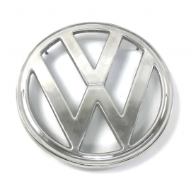 Emblema VW Mediano Frontal de Metal Pulido para Combi 1500
