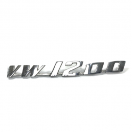 Letrero Metálico VW 1200 Cromado para VW Sedán