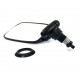 Espejo Lateral Izquierdo Metálico Negro para VW Sedán 1500, 1600, 1600i