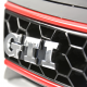 Parrilla Tipo Panal con Emblema Cromado GTI y Línea Roja Auto Magic para Golf A6