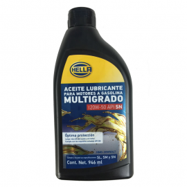 Botella de Aceite de Motor Hella Multigrado Mineral SAE 20W-50