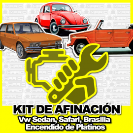 Kit de Afinacion para Vw Sedan, Brasilia, Safari (Motores 1600, Encendidos por Platinos)