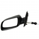 Espejo Lateral Izquierdo Poroso Negro con Ajuste Manual Isaka para Polo 9N
