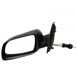 Espejo Lateral Izquierdo Poroso Negro con Ajuste Manual Isaka para Polo 9N